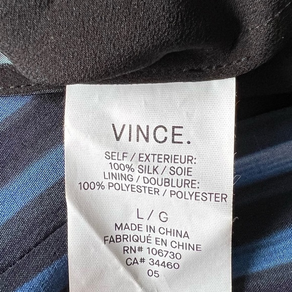 Vince Revolve Silk Printed Tie Dye Silk Layer Dress | LARGE - Picture 11 of 11